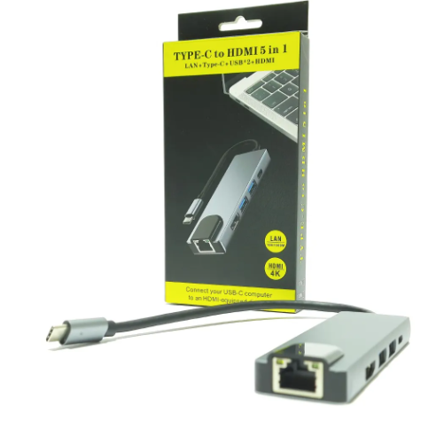 convertidor de USB C  a HDMI  5 en 1