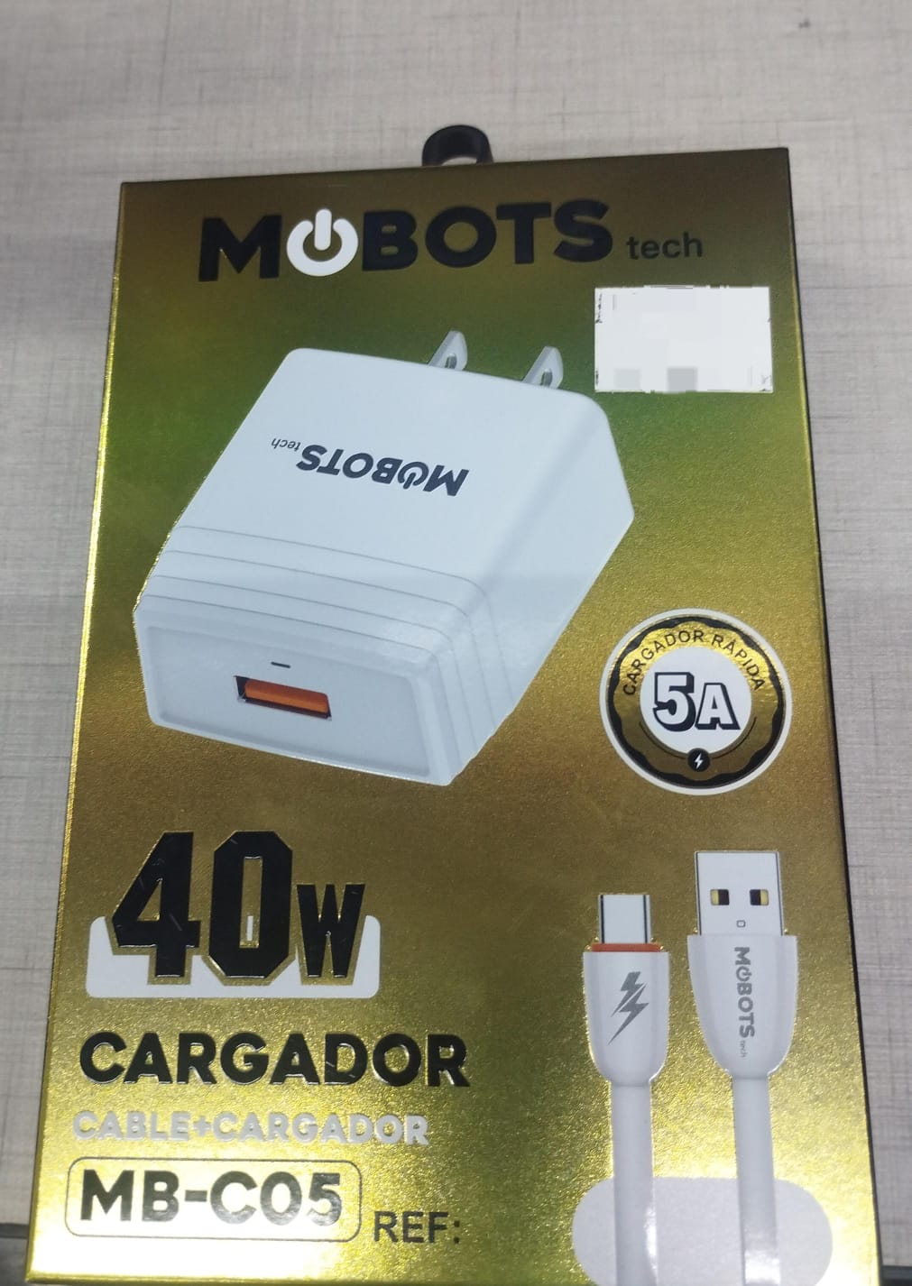 Cargador para celular + cable